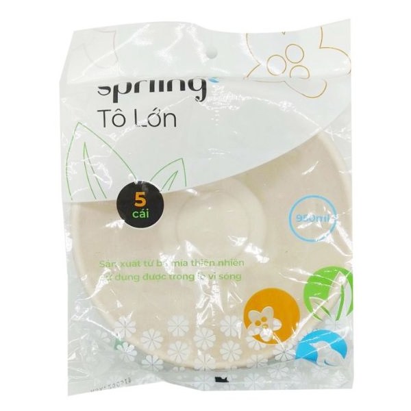 Lô 5 Tô Lớn Bã Mía Spriing 950Ml