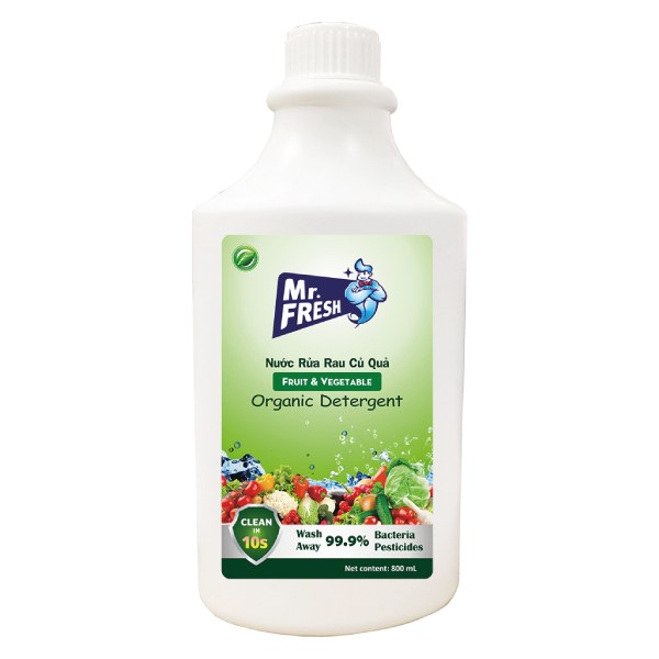 Nước Rửa Rau Củ Quả Mr.Fresh Chai 800Ml