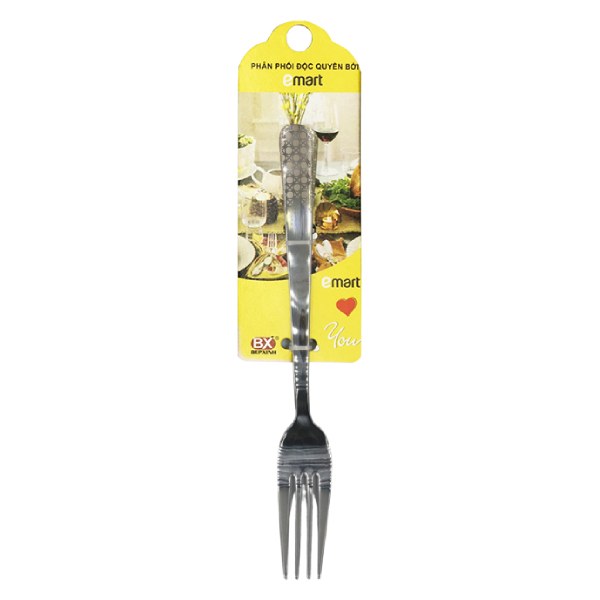 Bộ 2 Nĩa Ăn Lớn Hoa Văn Trống Đồng Emart 19.7Cm