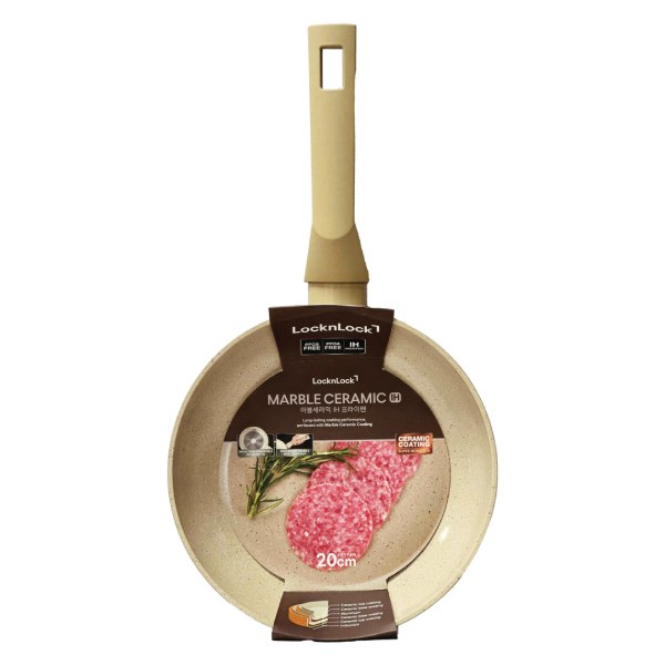 Chảo Chống Dính Phủ Ceramic Đáy Từ LocknLock BEG CAF2075IH 20Cm