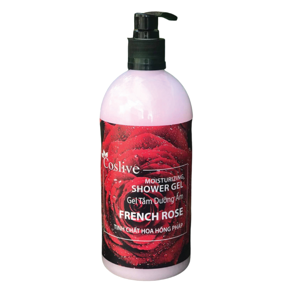 Gel Tắm Coslive Tinh Chất Hoa Hồng Pháp 1L