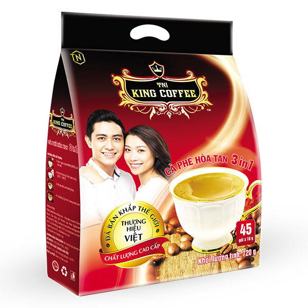 Cà Phê King Coffee 3IN1 Bịch 16G*45 Gói