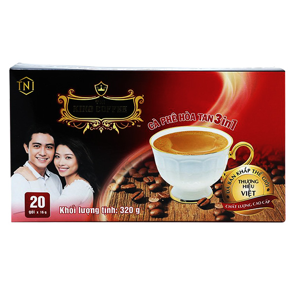 Cà Phê King 3IN1 Hộp 20 Gói*16G