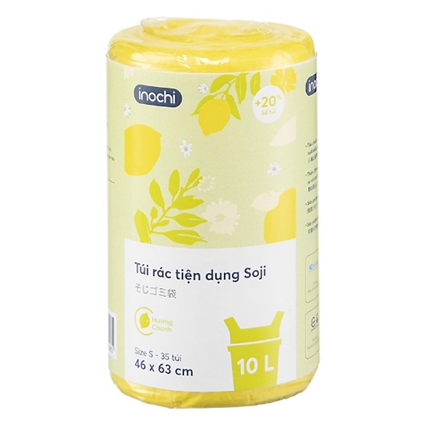 Túi Rác Tiện Dụng Soji Hương Chanh Size S 35 Túi*10L