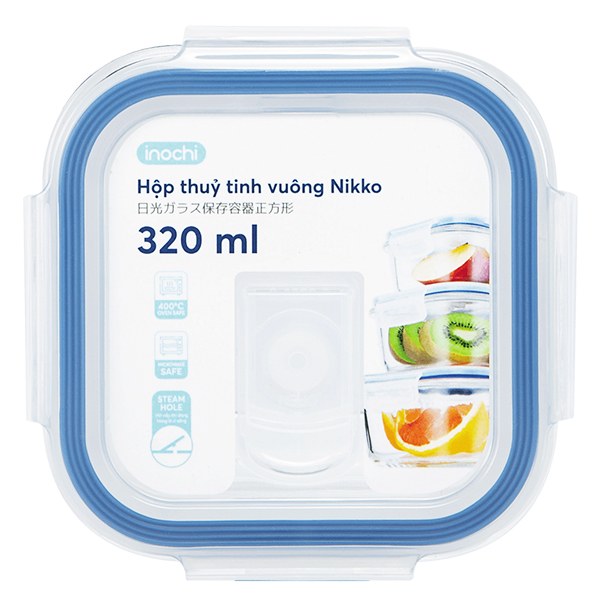 Hộp Thủy Tinh Vuông Nikko 320Ml