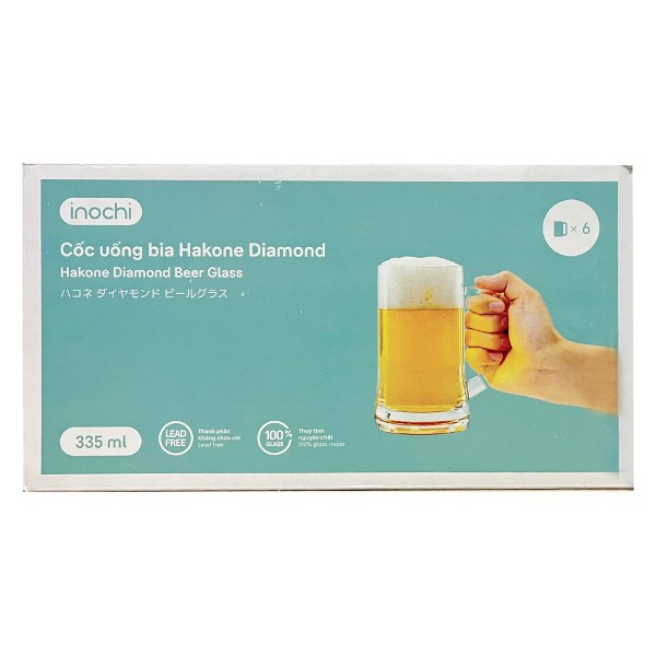 Bộ 6 Ly Bia Hakone Diamond 335Ml