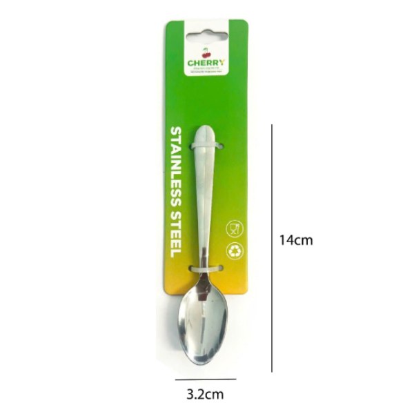Bộ 3 Muỗng Ăn Inox Cherry 14Cm