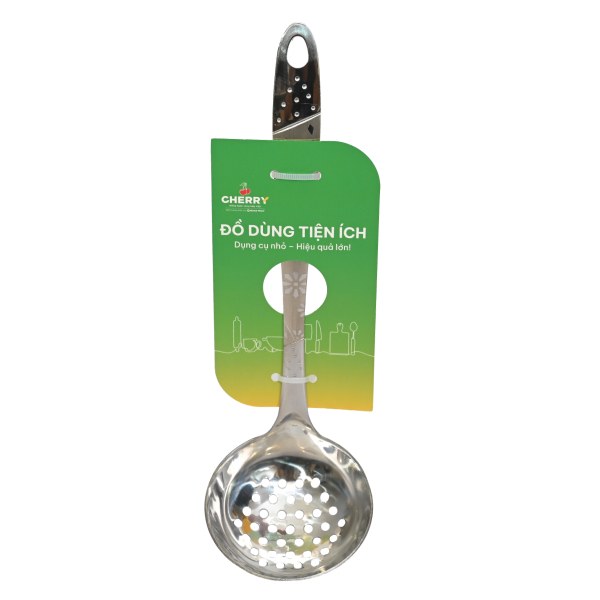 Vá Lỗ Inox Cán Khắc Hoa Cherry 7Cm