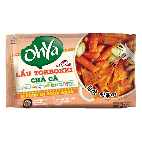 (Only Emartmall) Lẩu Ohya Tokbokki Chả Cá Gói 370G