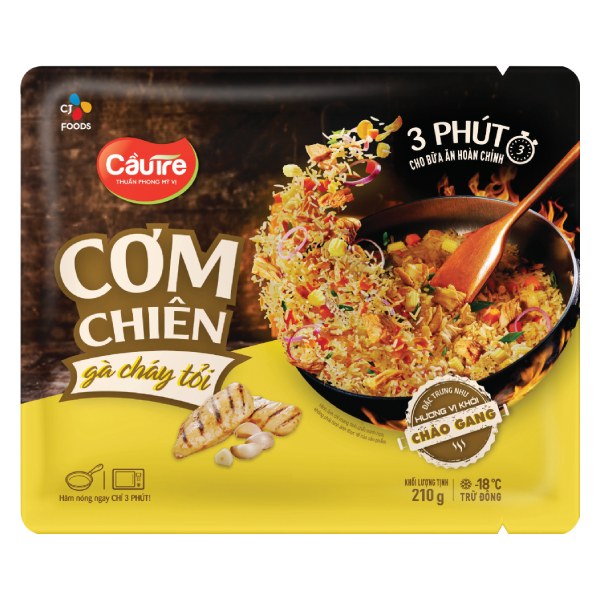 Cơm Chiên CJ Cầu Tre Gà Cháy Tỏi 210G