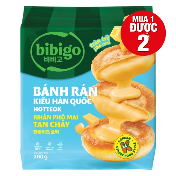 Bánh Rán Bibigo Hotteok Phô Mai Tan Chảy 300G