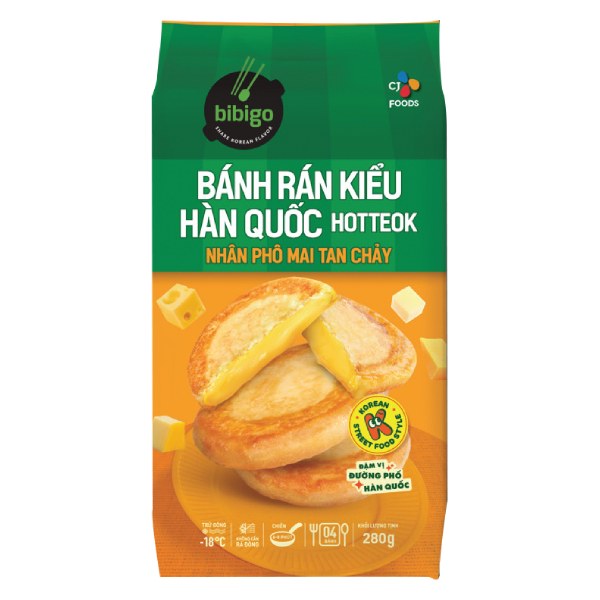 Bánh Rán Bibigo Hotteok Phô Mai Tan Chảy 280G