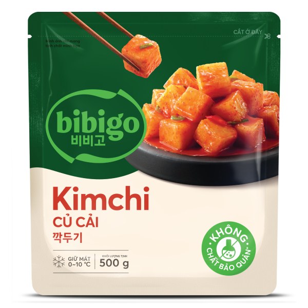 Kim Chi Củ Cải Viên Bibigo Gói 500G