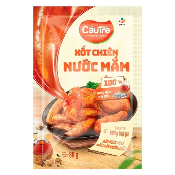 Xốt Gia Vị Hoàn Chỉnh Cầu Tre Chiên Nước Mắm Gói 80G