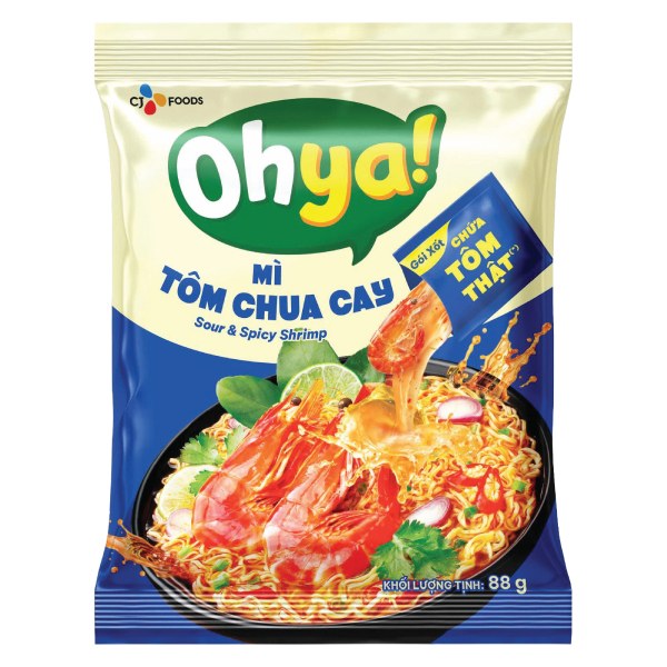 Mì Ohya Tôm Chua Cay Gói 88G