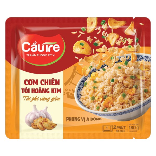 Cơm Chiên Cầu Tre Tỏi Hoàng Kim Gói 180G
