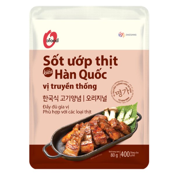 Sốt Ướp Thịt Hàn Quốc O'Food Vị Truyền Thống Gói 80G