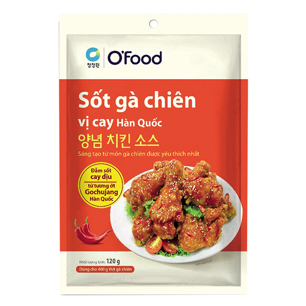 Sốt Gà Chiên Hàn Quốc O'Food Vị Cay Gói 120G
