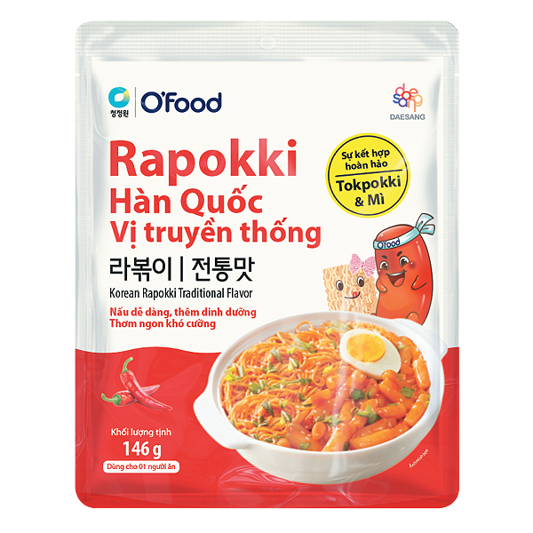Rapokki O'Food Vị Truyền Thống Gói 146G