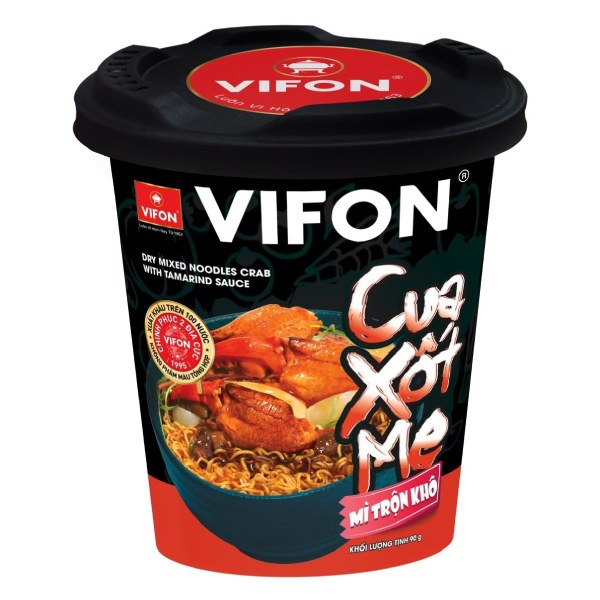 (Only Emartmall) Mì Trộn Khô Vifon Cua Xốt Me Ly 90G