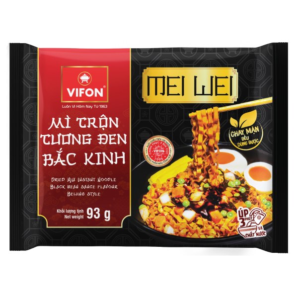 Mì Trộn Vifon Mei Wei Tương Đen Bắc Kinh Gói 93G