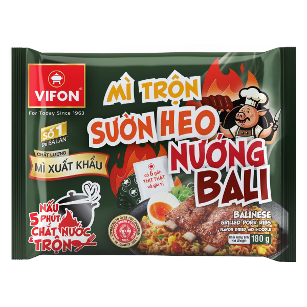Mì Vifon Trộn Sườn Heo Nướng Bali Gói 180G