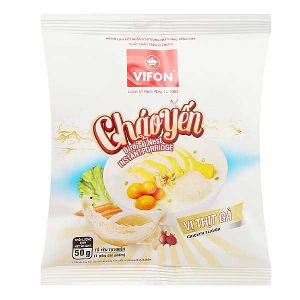 Cháo Yến Vifon Vị Thịt Gà Gói 50G