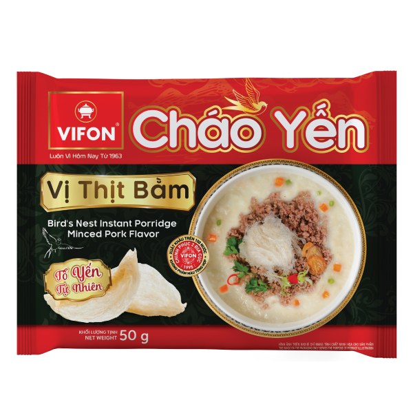 Cháo Yến Vifon Vị Thịt Bằm Gói 50G