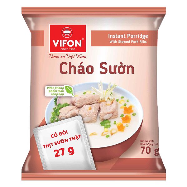 Cháo Vifon Sườn Gói 70G