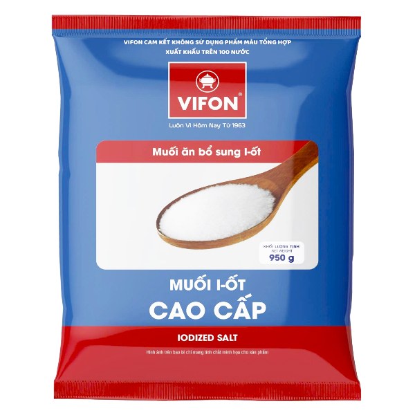 Muối I-ốt Cao Cấp Vifon Gói 950G