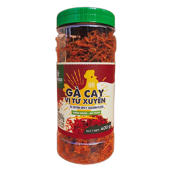 Khô Gà Cay Vị Tứ Xuyên VNFOODS 400G