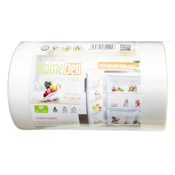 Túi Đựng Thực Phẩm Homedeli 17*28Cm 1Kg