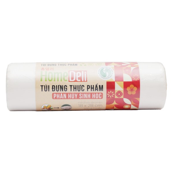 Túi Thực Phẩm Tự Hủy Sinh Học Homedeli 250G 18*28Cm