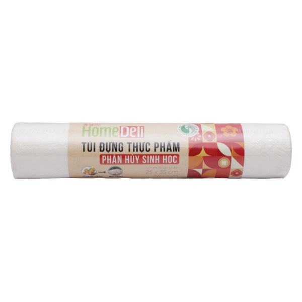 Túi Thực Phẩm Tự Hủy Sinh Học Homedeli 250G 25*35Cm