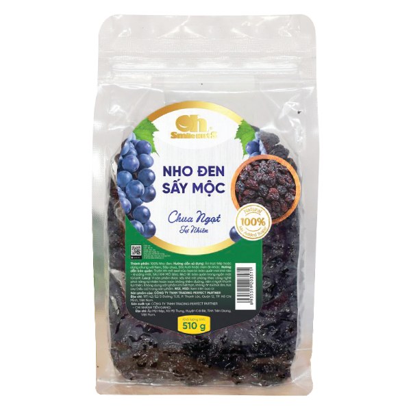 Nho Đen Sấy Mộc Oh Smile Nuts Gói 510G