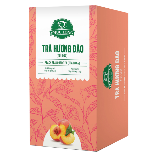 Trà Phúc Long Đào Hộp 25 Gói*2G