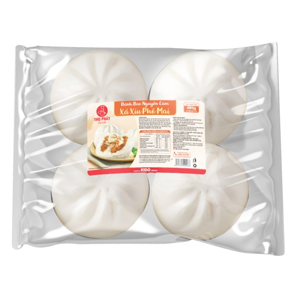 Bánh Bao Thọ Phát Nguyên Cám Xá Xíu Phô Mai 480G