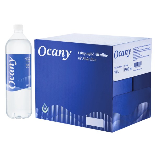 Nước Ion Kiềm Ocany Thùng 12 Chai 1.5L