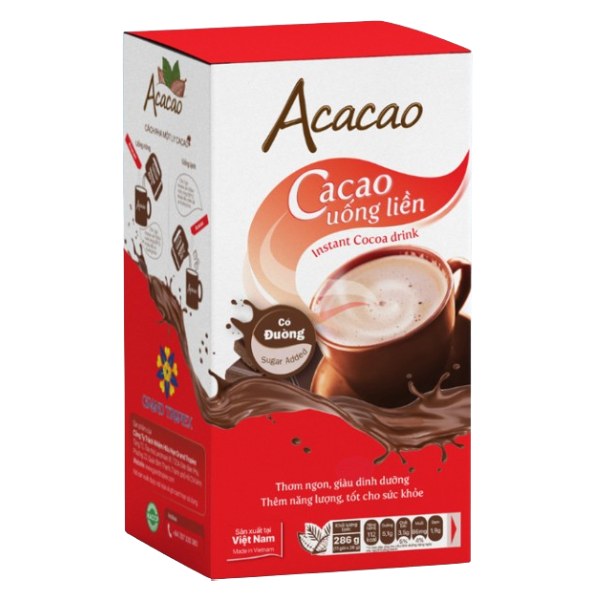 Bột Socola Acacao Có Đường Hộp 11 Gói*26G