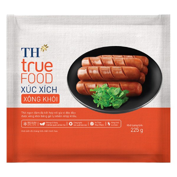 Xúc Xích TH True Food Xông Khói Gói 225G