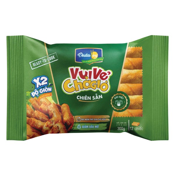 Chả Giò Chiên Sẵn Đôi Đũa Vàng Đặc Biệt Gói 300G