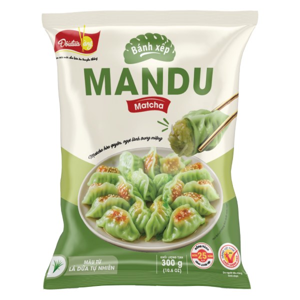 Bánh Xếp Mandu Đôi Đũa Vàng Matcha Gói 300G