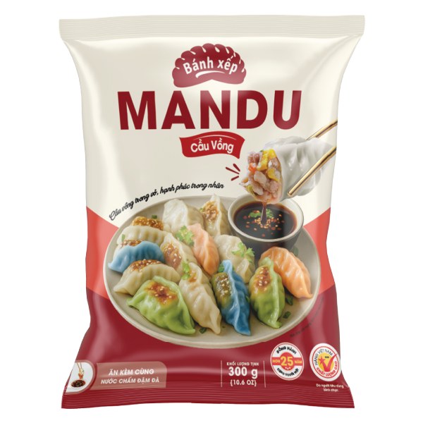 Bánh Xếp Mandu Đôi Đũa Vàng Cầu Vồng Gói 300G