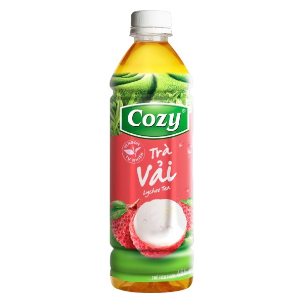Trà Cozy Vải Chai 455Ml