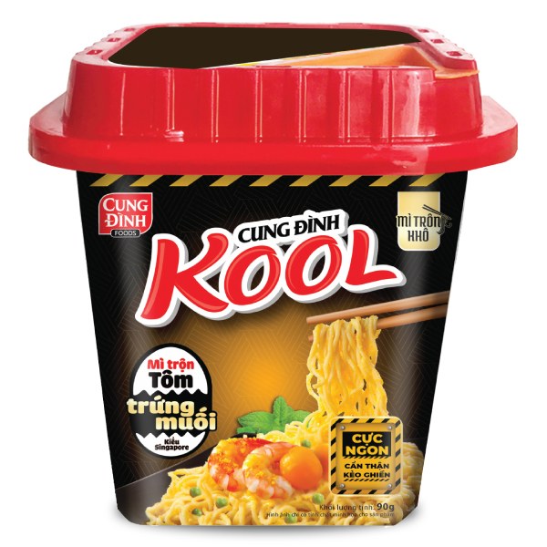 Mì Cung Đình Kool Trộn Trứng Muối Hộp 90G