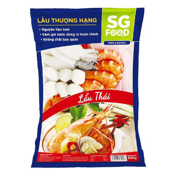 Lẩu Thái SG Food Đông Lạnh Gói 500G
