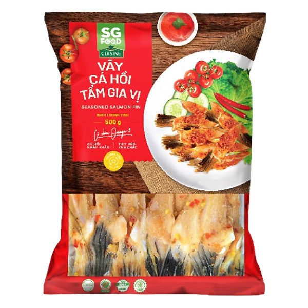 Vây Cá Hồi Đông Lạnh Tẩm Gia Vị SG Food 500G