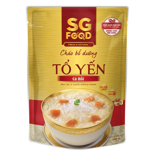 Cháo SG Food Tổ Yến Cá Hồi 240G