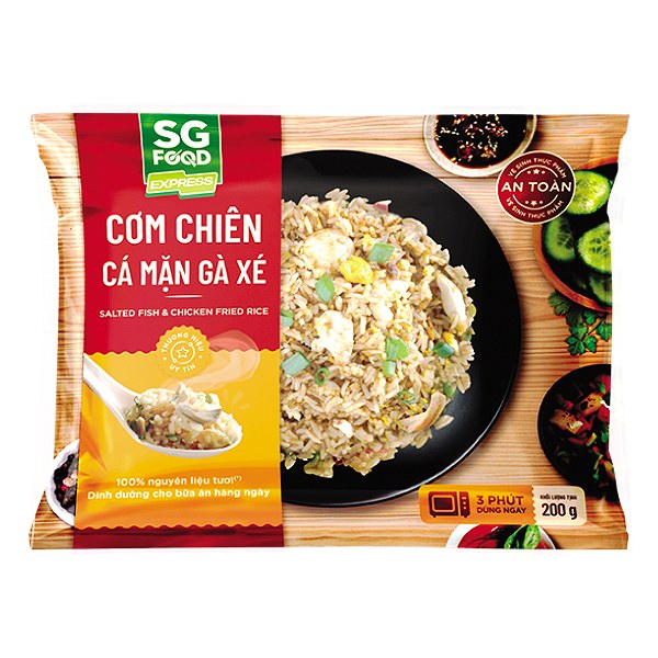 Cơm Chiên SG Food Cá Mặn Gà Xé Gói 200G