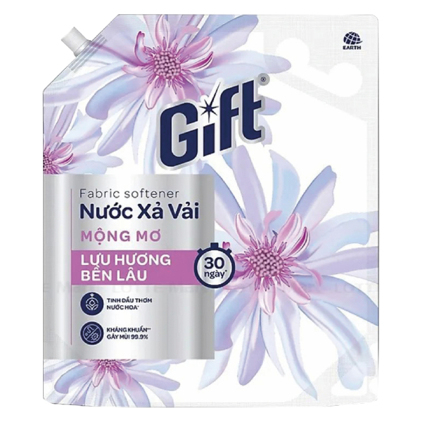 Nước Xả Vải Gift Hương Mộng Mơ Túi 3.2Kg